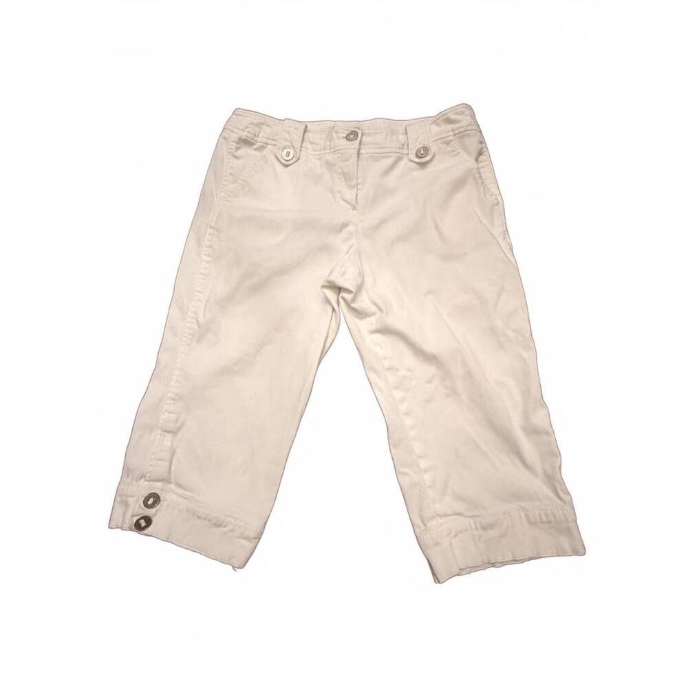 Sandro Petite White Capri Pants Size 12P